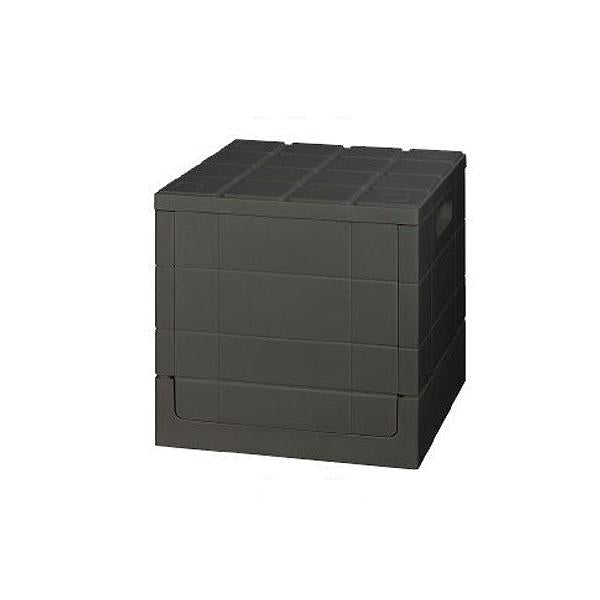 岩谷マテリアル/収納ボックス 幅30×奥行30×高さ30cm グリッドコンテナー キューブ フタ付き