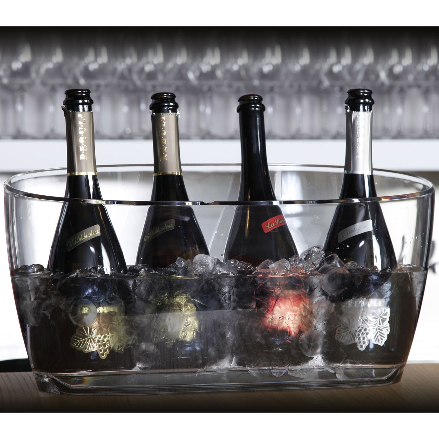 アクリル スリムワインクーラー 【4~5本】