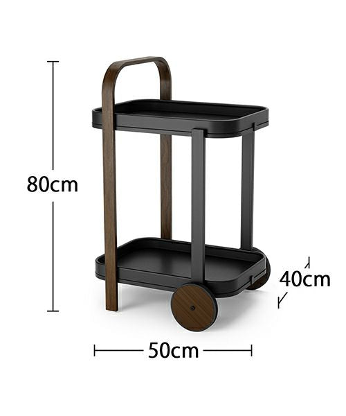 Umbra(アンブラ)/ベルウッド サービングカート ブラック×ウォルナット