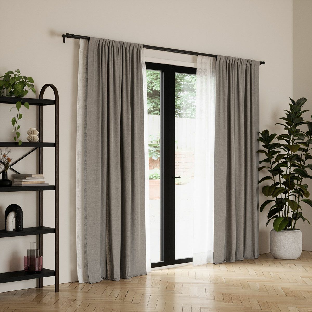 Umbra(アンブラ)/カッパ ダブルカーテンロッド 91.4－167.6cm