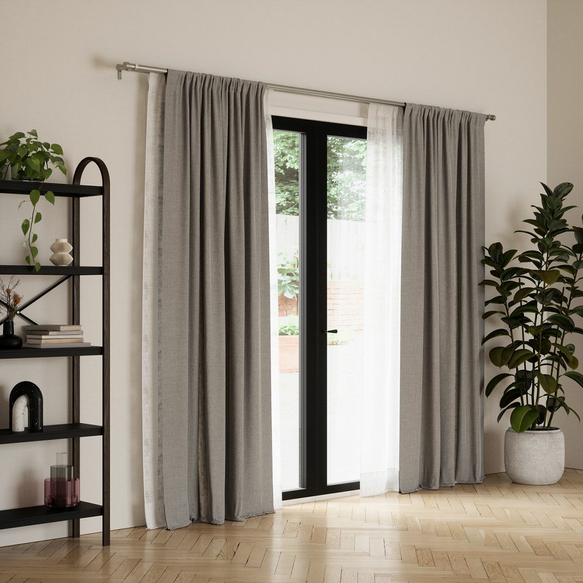 Umbra(アンブラ)/カッパ ダブルカーテンロッド 91.4－167.6cm