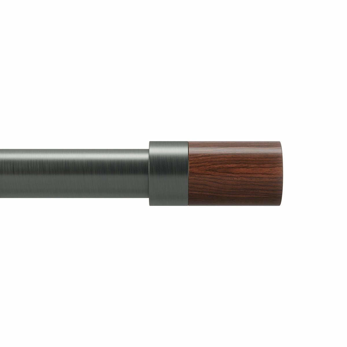 Umbra(アンブラ)/ブロック カーテンロッド 182.9－365.8cm ガンメタル
