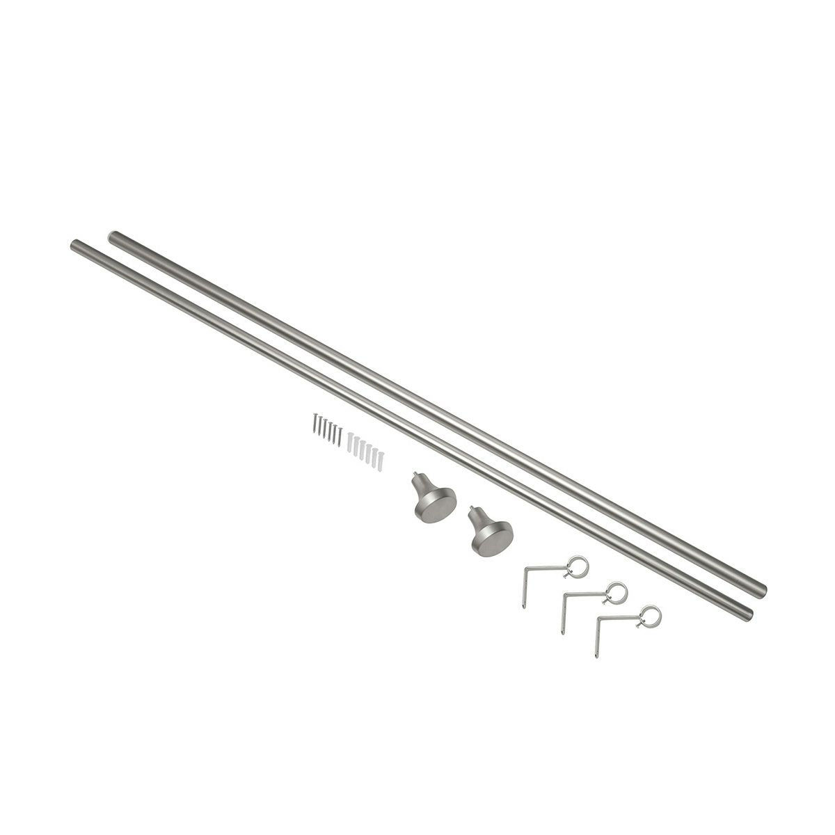 Umbra(アンブラ)/エラ カーテンロッド 2.54CM 91.4-182.6CM ニッケル