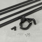Umbra(アンブラ)/トワイライト ダブル カーテンロッド76-223cmブラック ニッケル