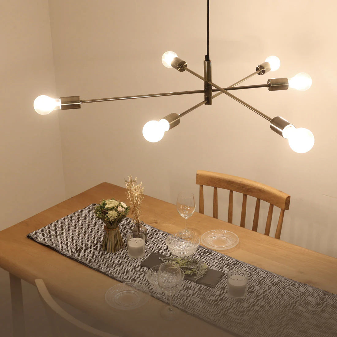 【オリンピア照明】　モダンペンダントライト 6灯 真鍮 モダンペンダントライト 6灯 真鍮オリンピア照明