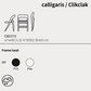 【36回分割金利無料/正規代理店】calligaris カリガリス CLIKCLAK クリッククラック 2脚セット CB2315