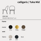 【36回分割金利無料/正規代理店】calligaris カリガリス TUKA MID METAL 2脚セット トゥカ ミッド CB2183