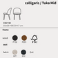 【36回分割金利無料/正規代理店】calligaris カリガリス TUKA MID WOOD 2脚セット トゥカ ミッド CB2190