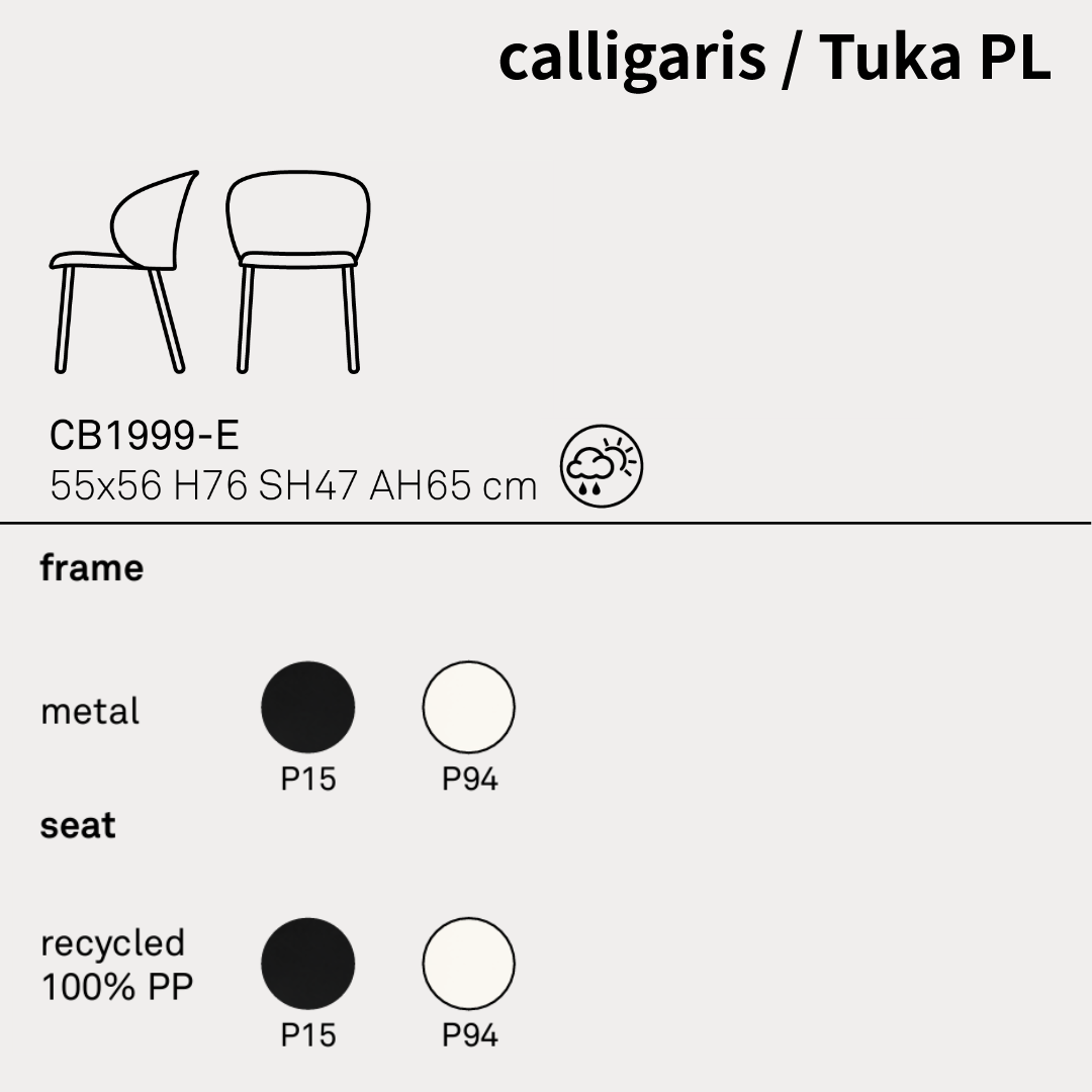 【36回分割金利無料/正規代理店】calligaris カリガリス TUKA PL 2脚セット トゥカ CB1999-E
